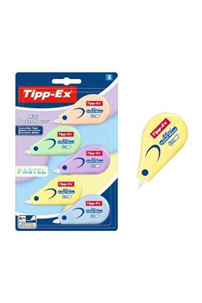 Bic Tipp-Ex Mini Pocket Mouse Pastel Şerit Silici 5'li Set