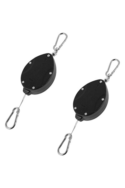 Choice Black 2PCS 2Pcs Stainless Steel Retractable Plant Hooks Pulley Heavy D...