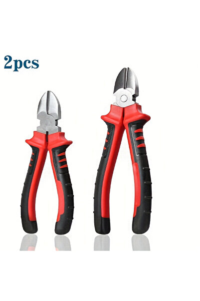 Choice1 2Pcs 6inch (about 15.5cm) and 7inch (about 18cm) Diagonal Pliers, Mad...