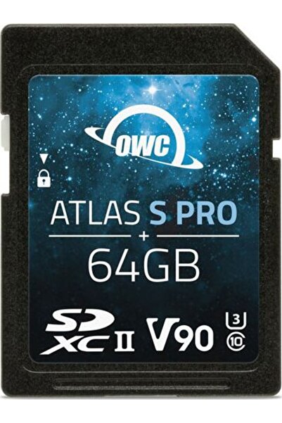 OWC Atlas S Pro SDXC 64GB Class 10 UHS-II/U3 V90 Card (OWCSDV90P0064)