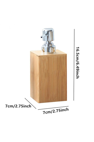 Choice 250ml wood Bathroom Soap Dispener Bottle Bamboo Shower Gel Lotion Disp...