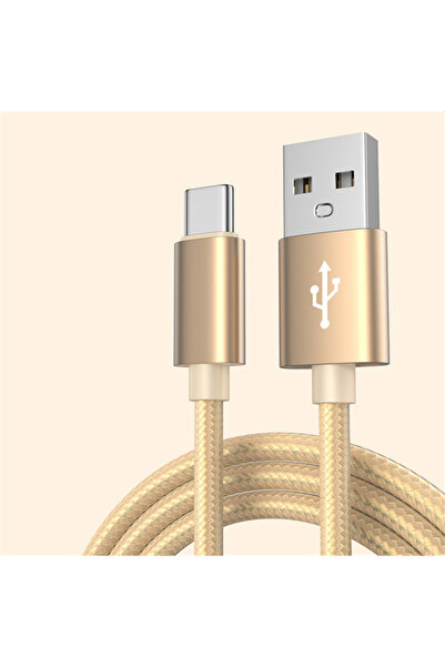 Choice6 كابل USB نوع C ذهبي مجدول للشحن السريع بطول 2 متر لهواتف آيفون 15 و16...