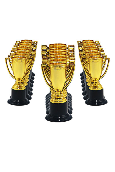 Choice 12PCS 6/12 PCS Kindergarten Party Awards Plastic Trophy Honor Golden T...