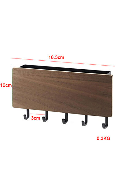 Choice Coffe Wall Hanging Bamboo Key Hanger Holder Wall Organizer Rectangle K...