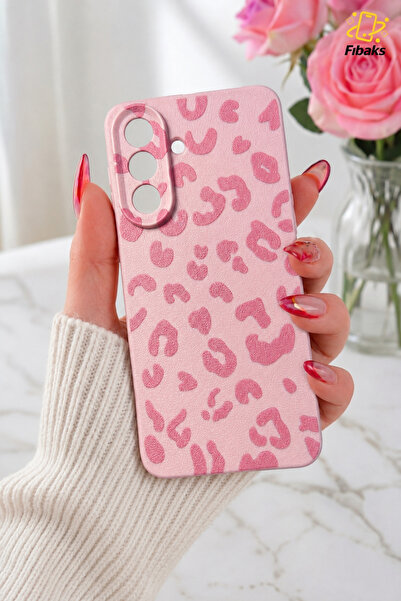 Galaxy A37 Case Pink Leopard Premium Slim Soft Silicone with Stylish Design