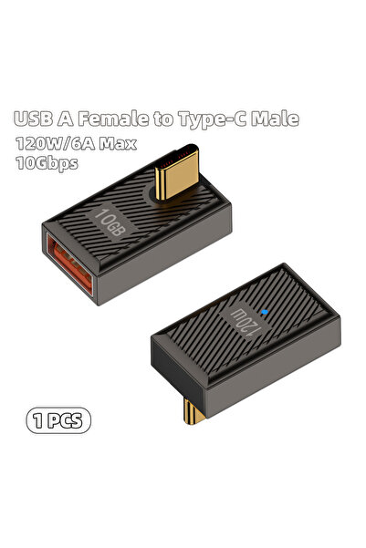 Choice1 محول USB C إلى USB 3.1 OTG بقوة 120 واط، محول من النوع C ذكر إلى USB ...