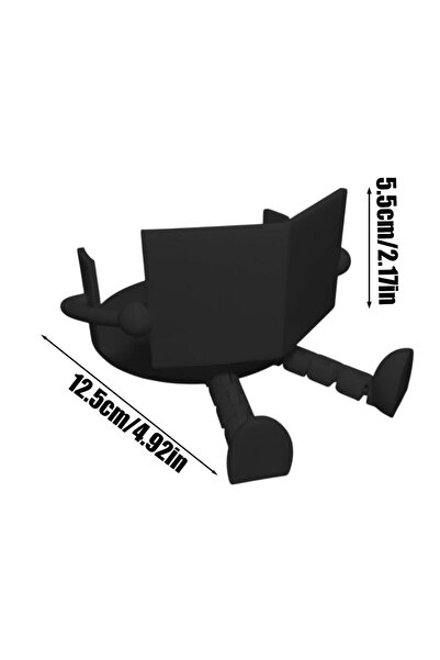 Choice1 Black Toilet Paper Holder Stand 3D Printed Reading Funny Cute Napkin ...