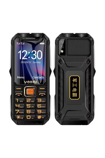 Choice4 هاتف YEEMI Q8 متين بمعيار 4G وذاكرة 512 ميجابايت، أسود، يدعم GSM 2G، ...