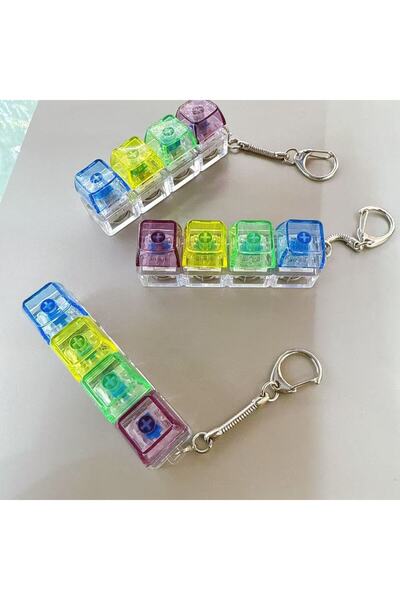 Choice5 A set of 4 buttons Random color combina 2026 New Keyboard Fidget Toys...