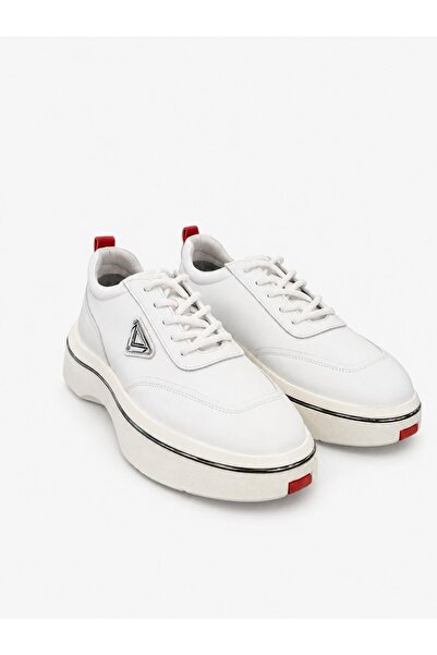 Msport 23136 white trend genuine leather sneaker