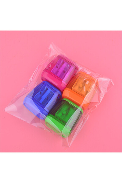 Choice 4pcs All colors 4pc Student Plastic Color Transparent Pencil Sharpener...
