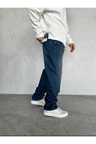 More Black 90's Vintage Denim Baggy Fit Wide Cut Trousers