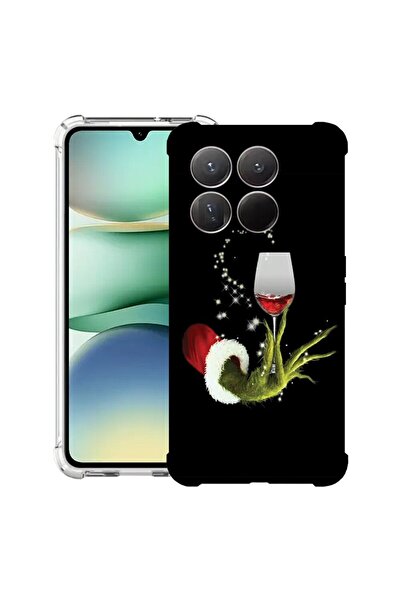 bestcase ¬Æ Husa Anti Shock Compatibil cu Xiaomi 15T, cu Design Xmas Grinch, ...