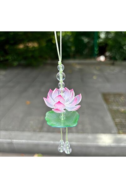 Choice Style1 Summer Fresh Lotus Beaded Car Rearview Ornament Pendant - Bohem...