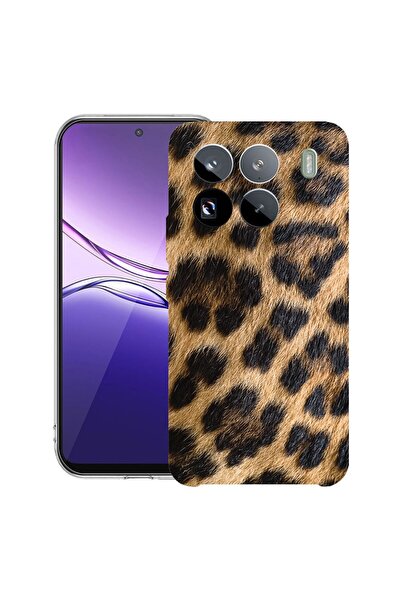 bestcase Прозрачен тънък силиконов калъф, съвместим с Xiaomi 15 Pro, с леопар...