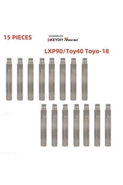 Choice 15 قطعة 15 قطعة 13 #   LXP90/Toy40 Toyo-18 شفرة مفتاح سيارة قابلة للطي...