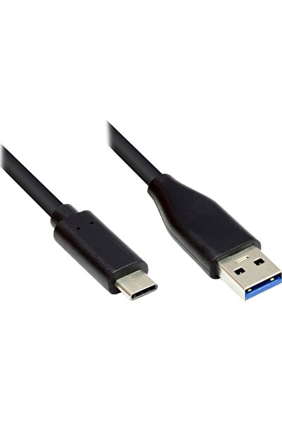 Good Connections Anschlusskabel 0,5m USB 3.0 USB-C zu USB 3.0 A schwarz