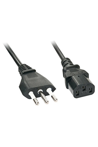 LİNDY 30413 cablu de alimentare Negru 2 m CEI 23-16 conector C13