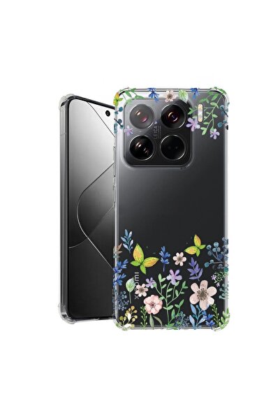 bestcase ¬Æ Husa pentru Xiaomi 15, Anti Shock 1.5MM, Butterfly Flowers, Prote...