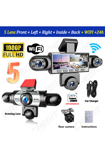 Choice4 NONE 5 LENS-WIFI 24H New 5Channel 360 Degree Car Dvr 1080P Video Reco...