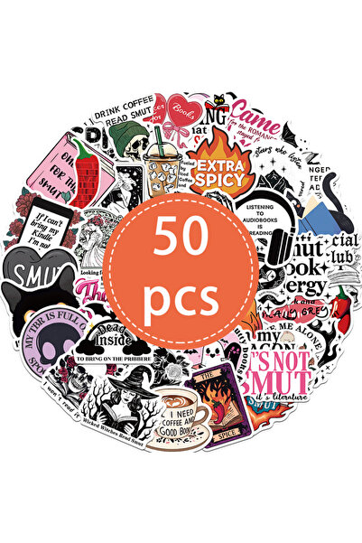 Choice 50PCS-TZ-489 50PCS Thriller Book Stickers Pack Inspirational Bookish R...