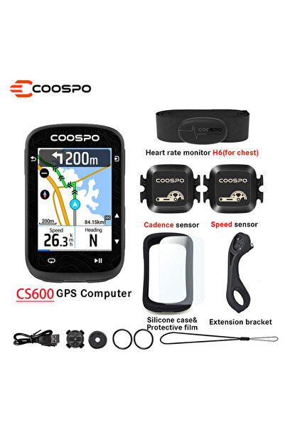 Choice1 جهاز كمبيوتر للدراجات CS600 مع شاشة لمس H6 2BK467 من COOSPO، نظام تحد...