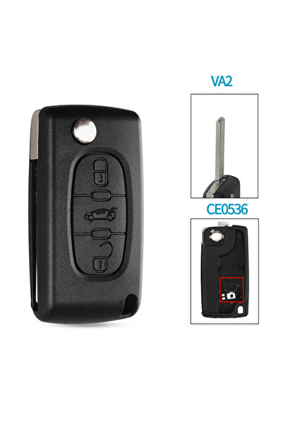 Choice10 موديل 11 KEYYOU 10 قطع غطاء مفتاح سيارة بـ 2/3 أزرار لسيارات بيجو 20...