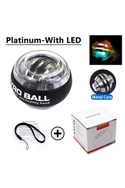 Choice3 Platinum-With LED Grip Training Ball for Wrists And Fingers Self-Star...