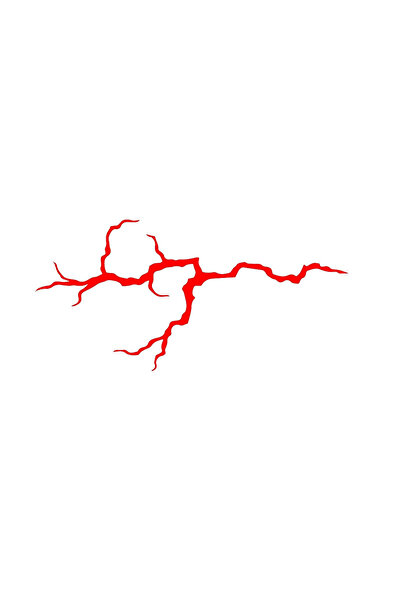 Choice1 Red 2PCS 2PCS Reflective Lightning Motorcycle Stickers Waterproof for...