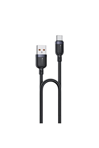 Yesido Καλώδιο CA132C Braided USB-A σε Type-C 18W 1.2m Μαύρο
