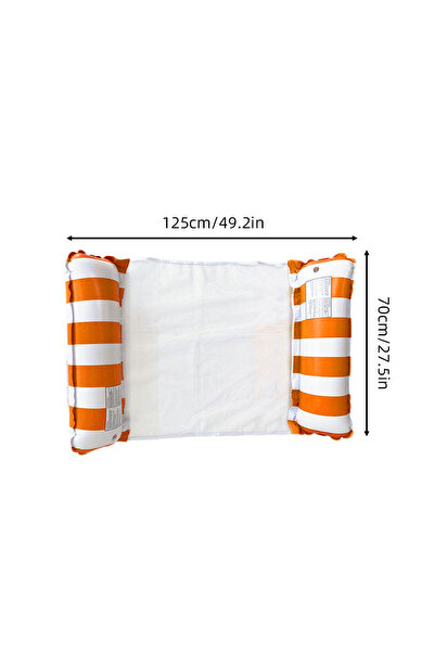 Choice5 FP-2G-ZTW-orange Portable Inflatable Pool Float Bed Foldable Floating...