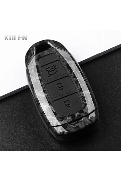 Choice5 A3 F-Carbon ABS Carbon Fiber Style Car Key Case Cover For Hyundai i30...