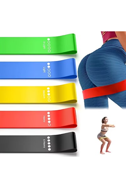 Choice 5pcs Resistance Bands 5 Levels 10-40LB Elastic Workout Bands for Yoga,...