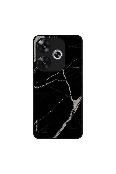 Sonique Θήκη Marble Series για Xiaomi Poco F6 5G Μαύρο