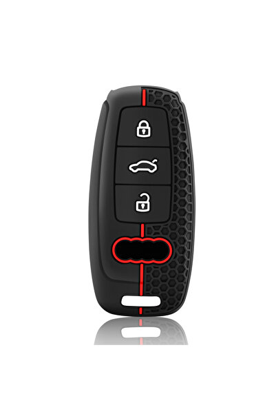 Choice black Silicone Car Smart Key Case Cover For Audi A3 8Y A4 A6 A7 A8 E-t...