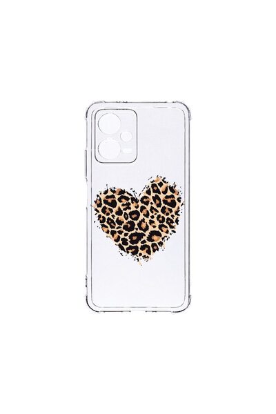 bestcase Противоударен калъф 1.5ММ, съвместим с Xiaomi Redmi Note 12 5G, Леоп...