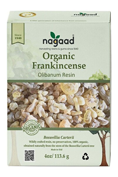 Nagaad لبان عضوي (بخور) - راتنج بخور بوسويليا كارتي - معتمد من وزارة الزراعة ...
