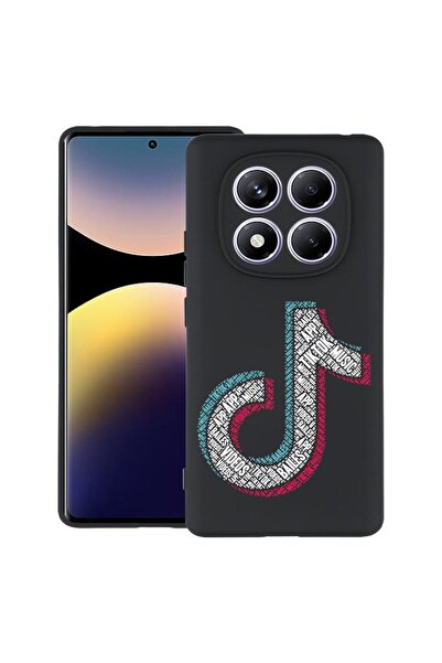 bestcase Калъф за Xiaomi Redmi Note 14 Pro 4G, Калиграфия TikTok, Тънък силик...