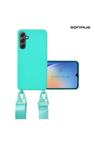 Sonique Θήκη Σιλικόνης με Strap CarryHang Samsung Galaxy A55 5G Γαλάζιο