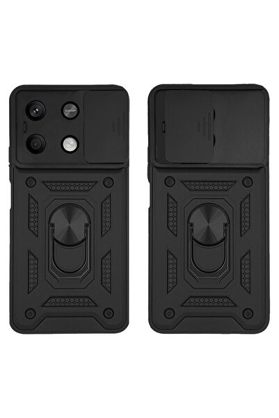 Sonique Θήκη Ring Armor CamPro για Xiaomi Redmi Note 13 5G Μαύρο