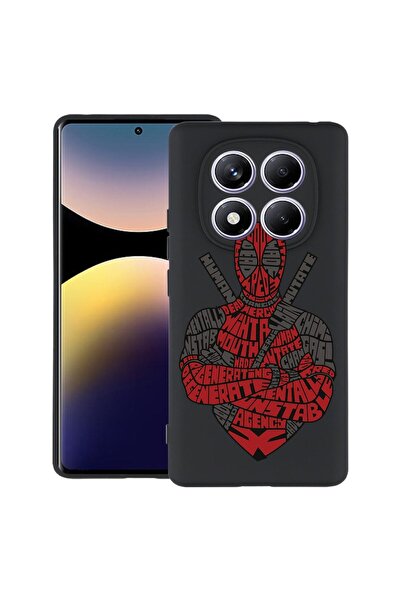bestcase ¬Æ Husa pentru Xiaomi Redmi Note 14 Pro 4G, Calligraphy Dead Red, Sl...