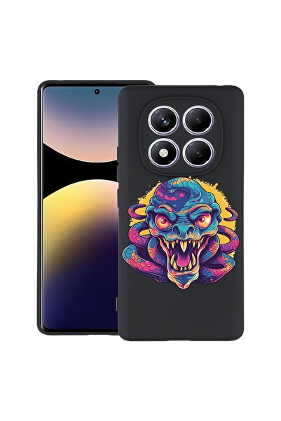 bestcase Калъф за Xiaomi Redmi Note 14 Pro 4G, Цветове на мечтите - Дракон, Т...