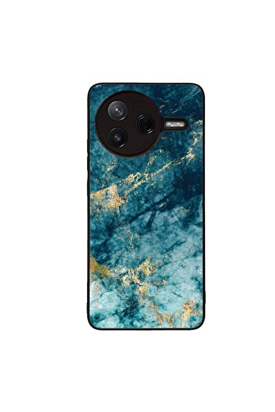 Sonique Θήκη Marble Series για Xiaomi Poco F7 Pro 5G Μπλε