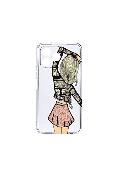bestcase ¬Æ Husa Clear Silicon 2MM, Compatibila Cu Xiaomi Redmi 13, Girl Frie...