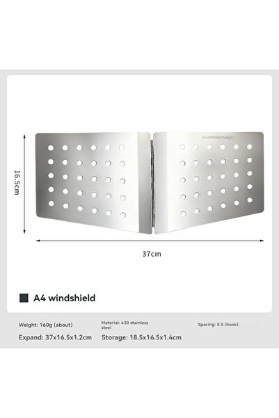 Choice SOLO-D CAMPINGMOON SOLO-D A4 Fireproof Windproof Stainless Steel Folda...