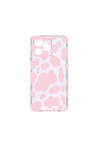 bestcase Прозрачен силиконов калъф 2ММ, съвместим с Xiaomi Redmi 13, Розова к...