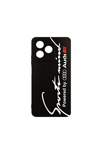bestcase Husă pentru Xiaomi Redmi 13, Silicon subțire, Powered By Audi, Prote...