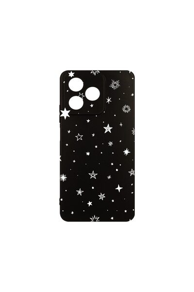bestcase Husă pentru Xiaomi Redmi 13, Silicon subțire, Stele, Protecție camer...
