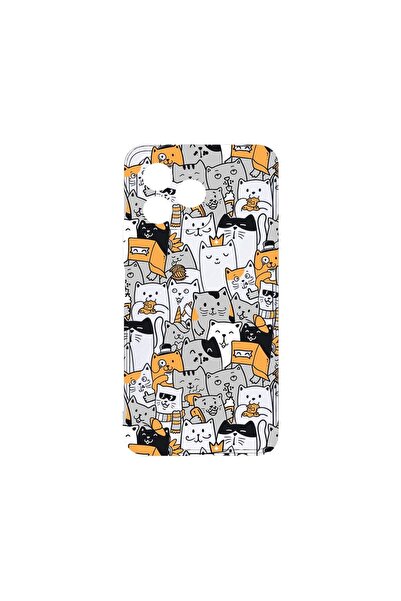 bestcase ¬Æ Husa Clear Silicon 2MM, Compatibila Cu Xiaomi Redmi 13, Cat Patte...