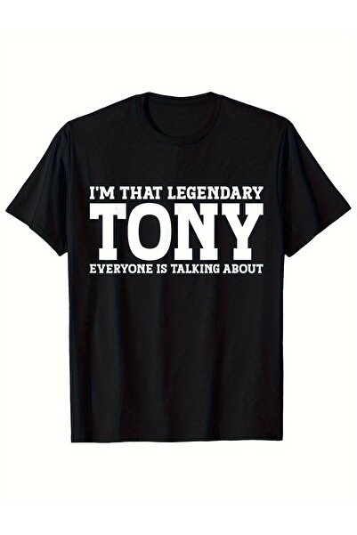 Chic Bloom تي شيرت رجالي برسومات "I Am Legend Tony"